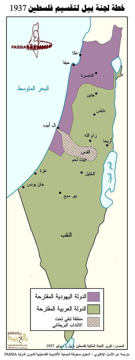 بين الانتداب والتقسيم Peel_Plan_1937